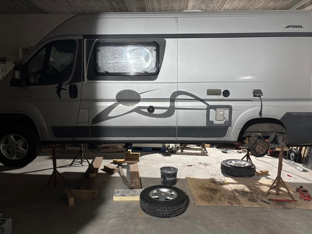 Assteunen assteun auto bok, Ophalen, Gebruikt