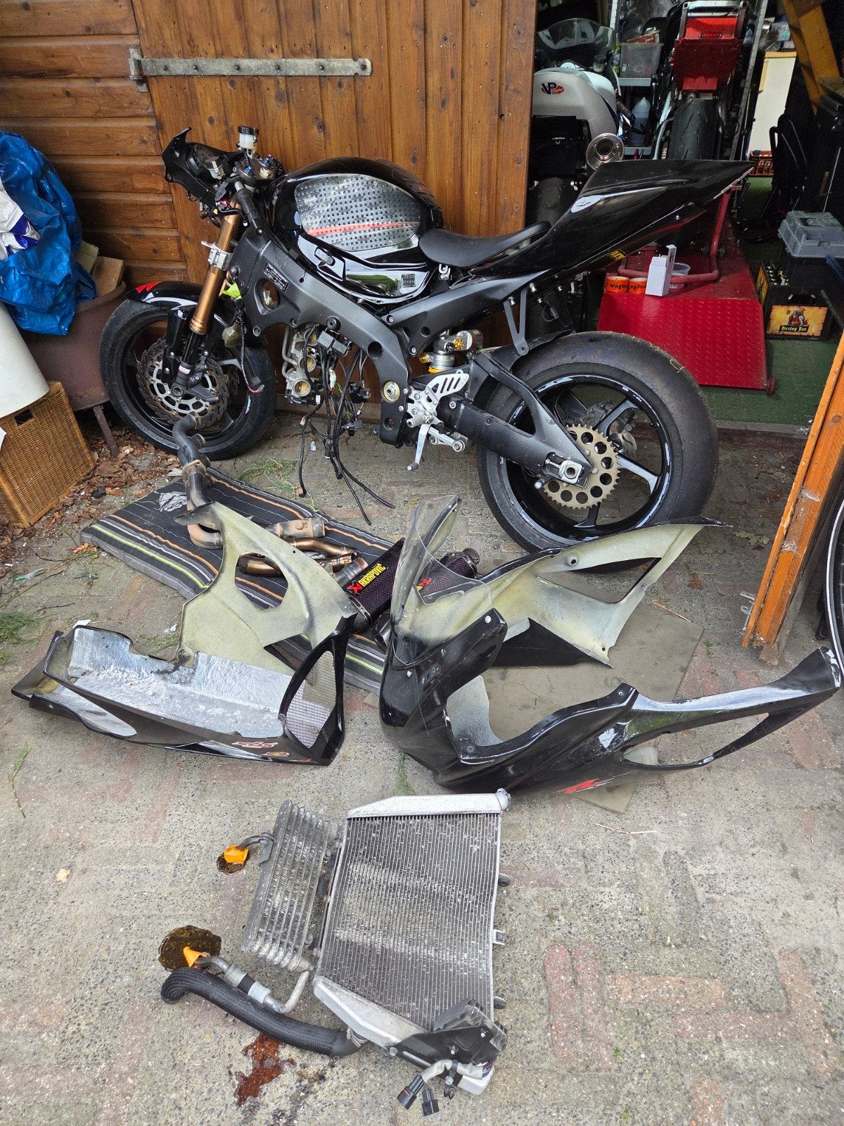 Suzuki gsxr 1000 k7 defect blok in onderdelen verkocht, Ophalen of Verzenden, Gebruikt