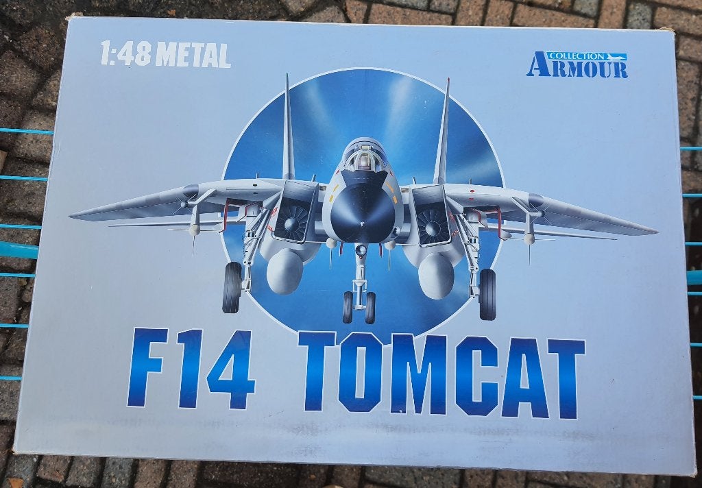 Franklin Mint Armour F14 Tomcat Jolly Rogers 98036 als Nieuw, Zo goed als nieuw, Groter dan 1:72, Vliegtuig, Ophalen