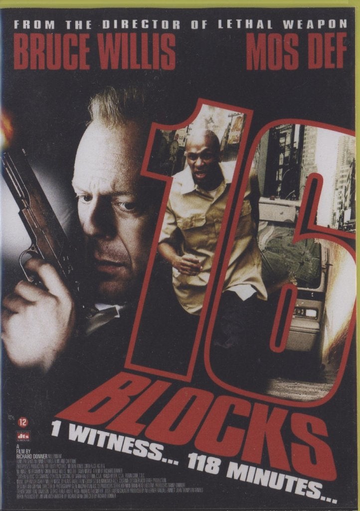 66) 16 Blocks: met Bruce Willis en Mos Def, Vanaf 12 jaar, Ophalen of Verzenden, Gebruikt, Actie