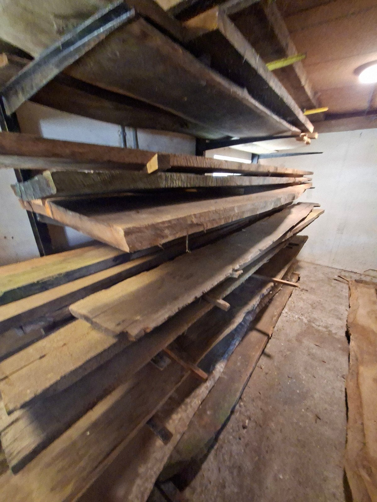 Dikke eiken planken  en douglas schaaldelen, Ophalen, Gebruikt, 250 cm of meer, Planken
