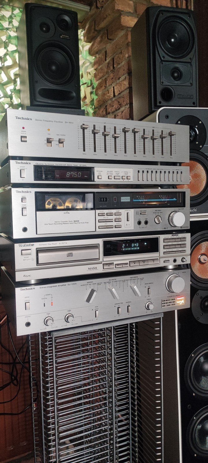 Technics Hifi Set: Versterker, Cassettespeler, CD, Radio, EQ, Overige merken, Gebruikt, Tuner of Radio, Losse componenten