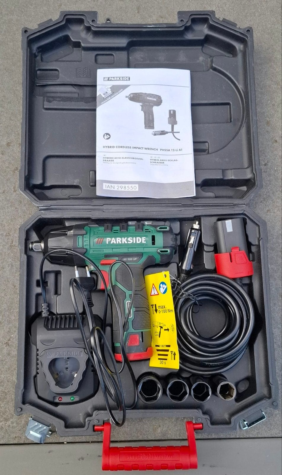 Parkside slagmoersleutel PHSSA 12-Li A1, Doe-het-zelf en Verbouw, Ophalen, Zo goed als nieuw, Overige typen
