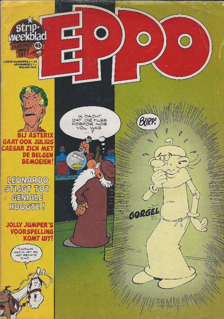 Eppo strip weekblad    nr  45   1977, Boeken, Stripboeken, Eén stripboek, Ophalen of Verzenden, Gelezen