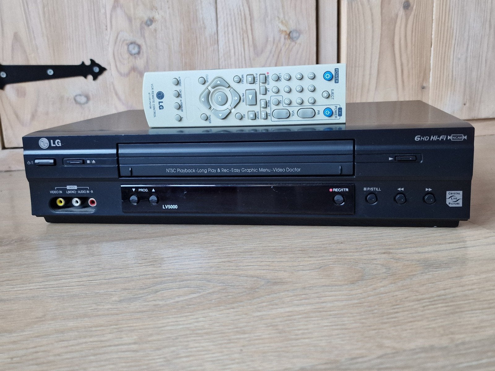 LG LV5000 VHS-speler met afstandsbediening, Audio, Tv en Foto, Videospelers, Ophalen of Verzenden, Gebruikt, VHS-speler of -recorder