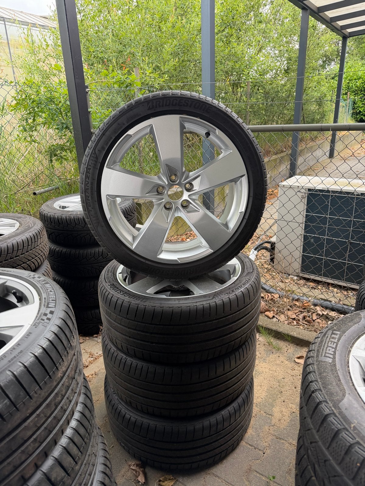 Audi Q5 zomerset 20 inch velgen en banden, Gebruikt, 255 mm, Banden en Velgen, Ophalen of Verzenden