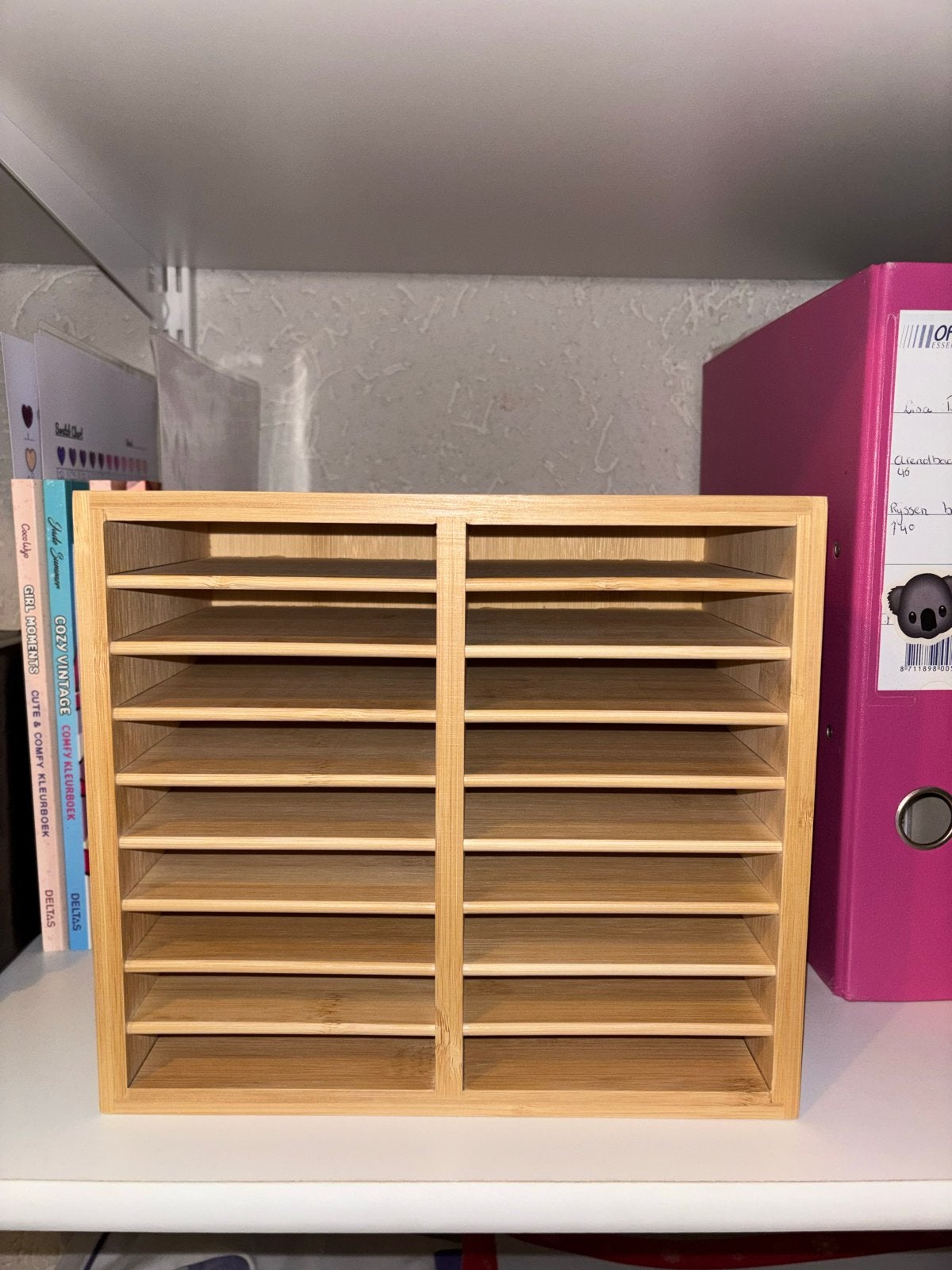Ohuhu Marker Organizer - Bamboe Opbergsysteem, Ophalen of Verzenden, Nieuw