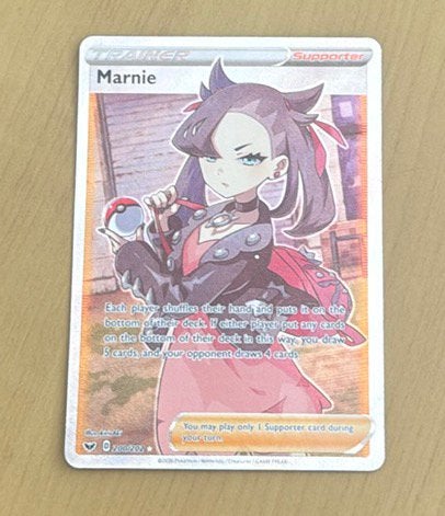 Marnie pokemon kaart, Ophalen of Verzenden, Zo goed als nieuw, Losse kaart