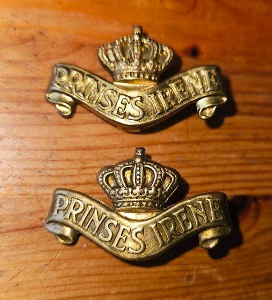 Set schouderemblemen Prinses Irene Brigade, Verzamelen, Ophalen of Verzenden, Landmacht, Nederland, Embleem of Badge