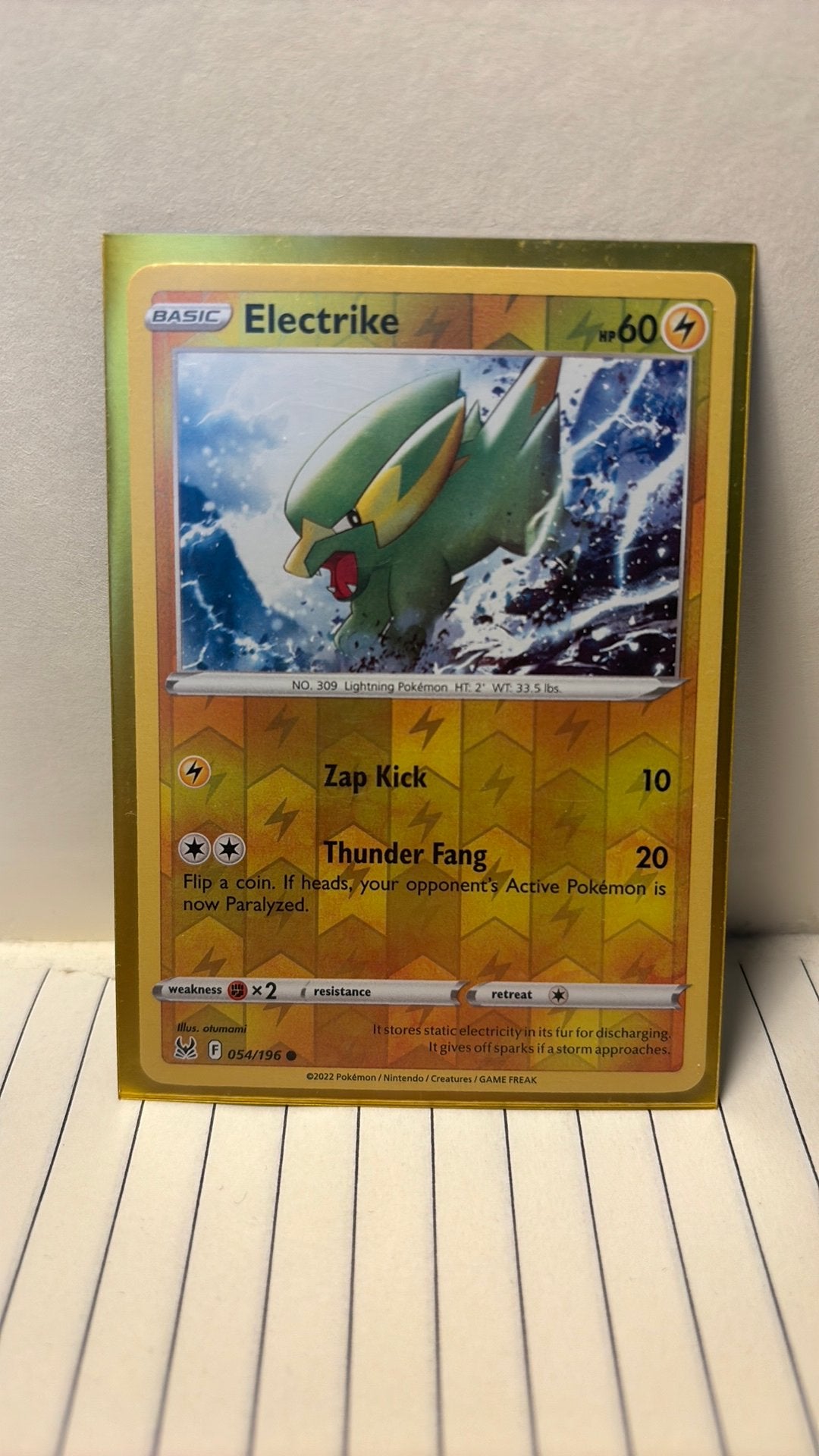 Electrike 054/196 Lost Origin reverse holo pokemon kaart, Ophalen of Verzenden, Nieuw, Boosterbox