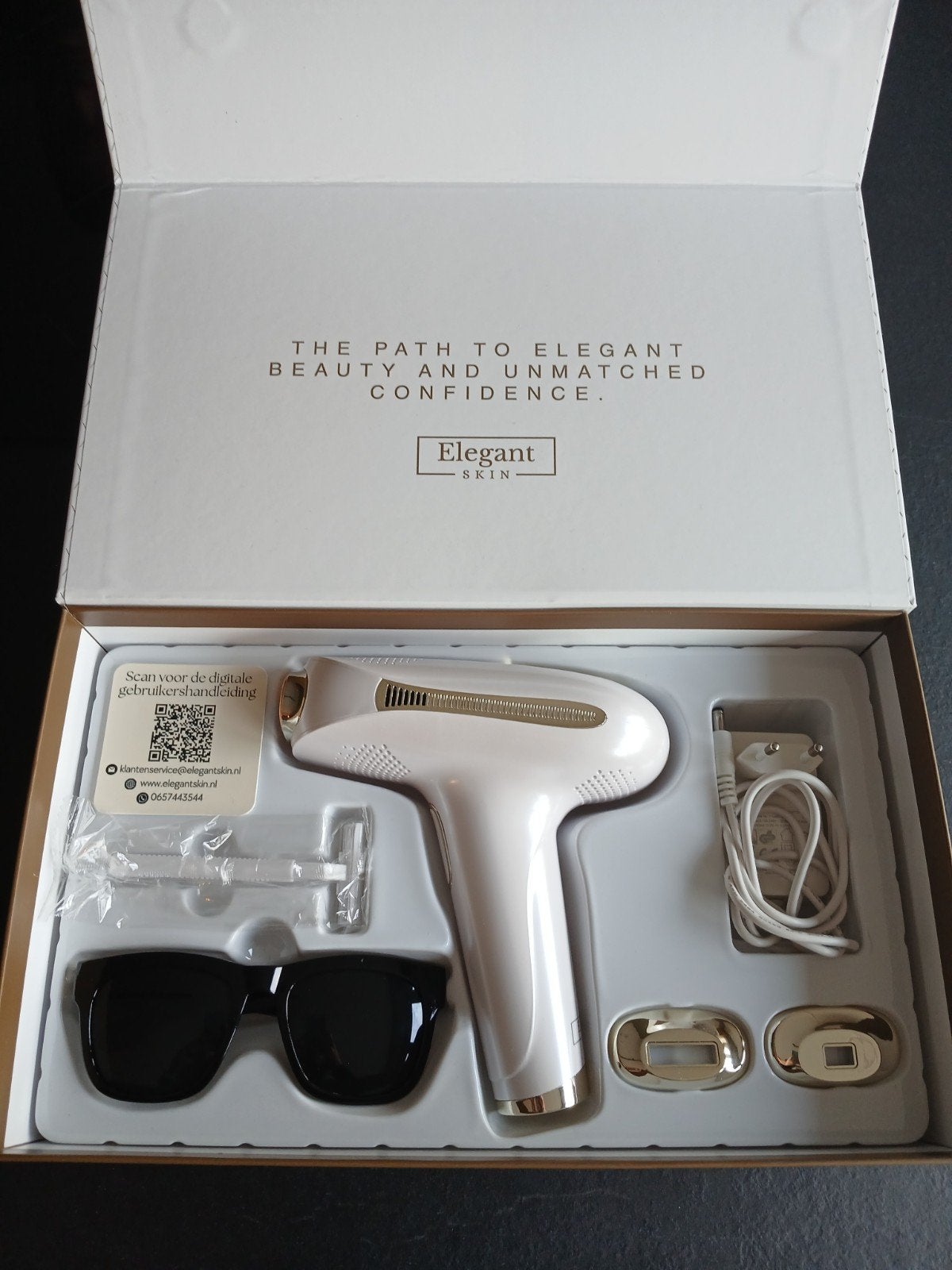 Elegant Skin IPL Laser Ontharing Apparaat, Ophalen of Verzenden, Zo goed als nieuw, Scheren en Epileren