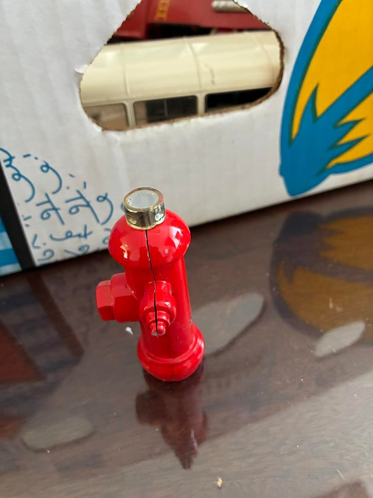 Rode brandkraan miniatuur zwaar metaal, Verzamelen, Ophalen of Verzenden, Gebruikt