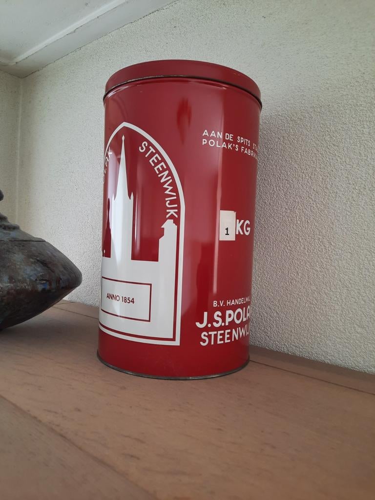 Origineel blik bewaar blik vintage, Verzamelen, Blikken, Ophalen, Zo goed als nieuw, Overige