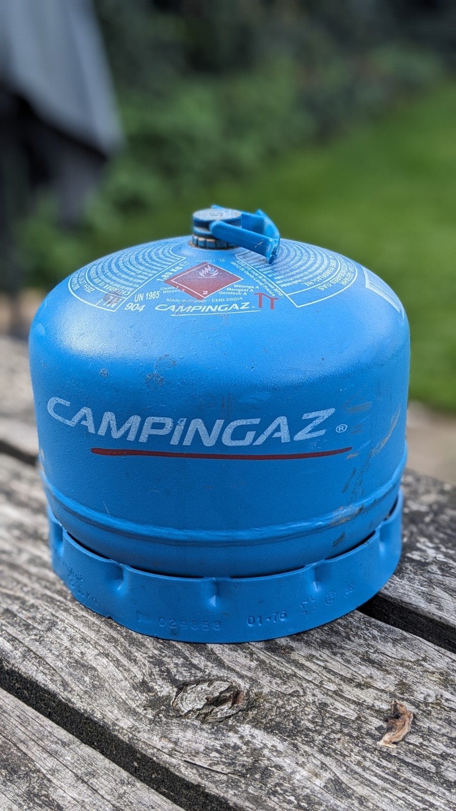 Campingaz gasfles 1,8 liter (leeg) R904, Ophalen of Verzenden, Gebruikt