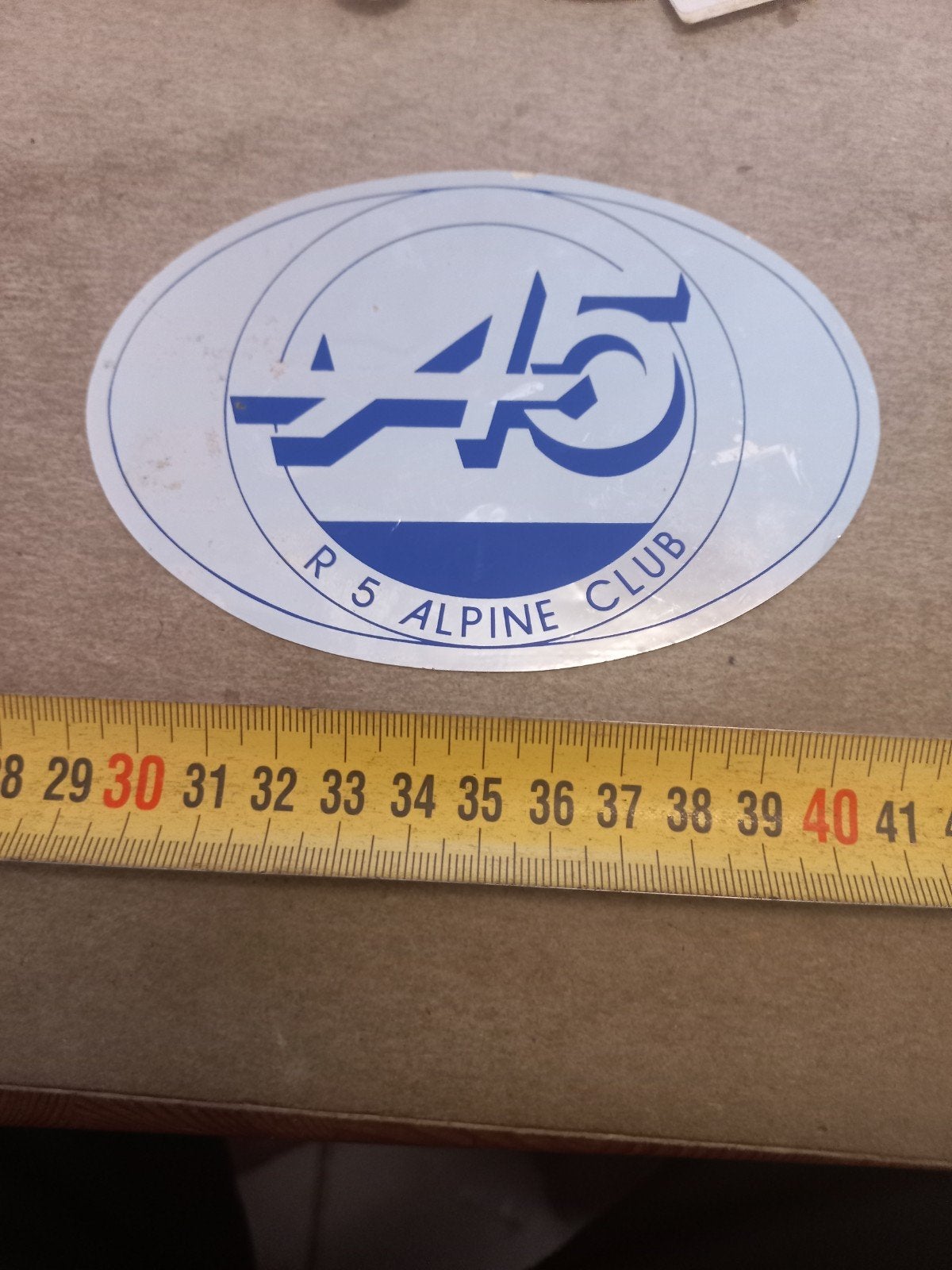Vintage R5 Alpine Club Sticker, Ophalen of Verzenden