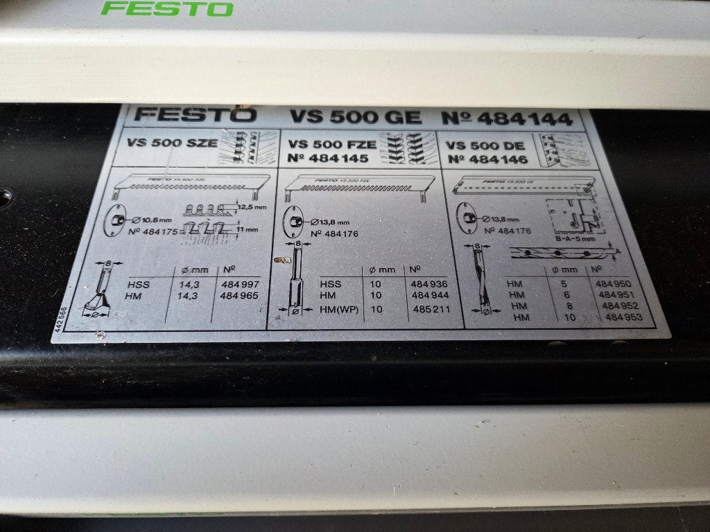 Foto 6 van TK verbindingssysteem Festo VS 500 GE (zwaluwstaart maken