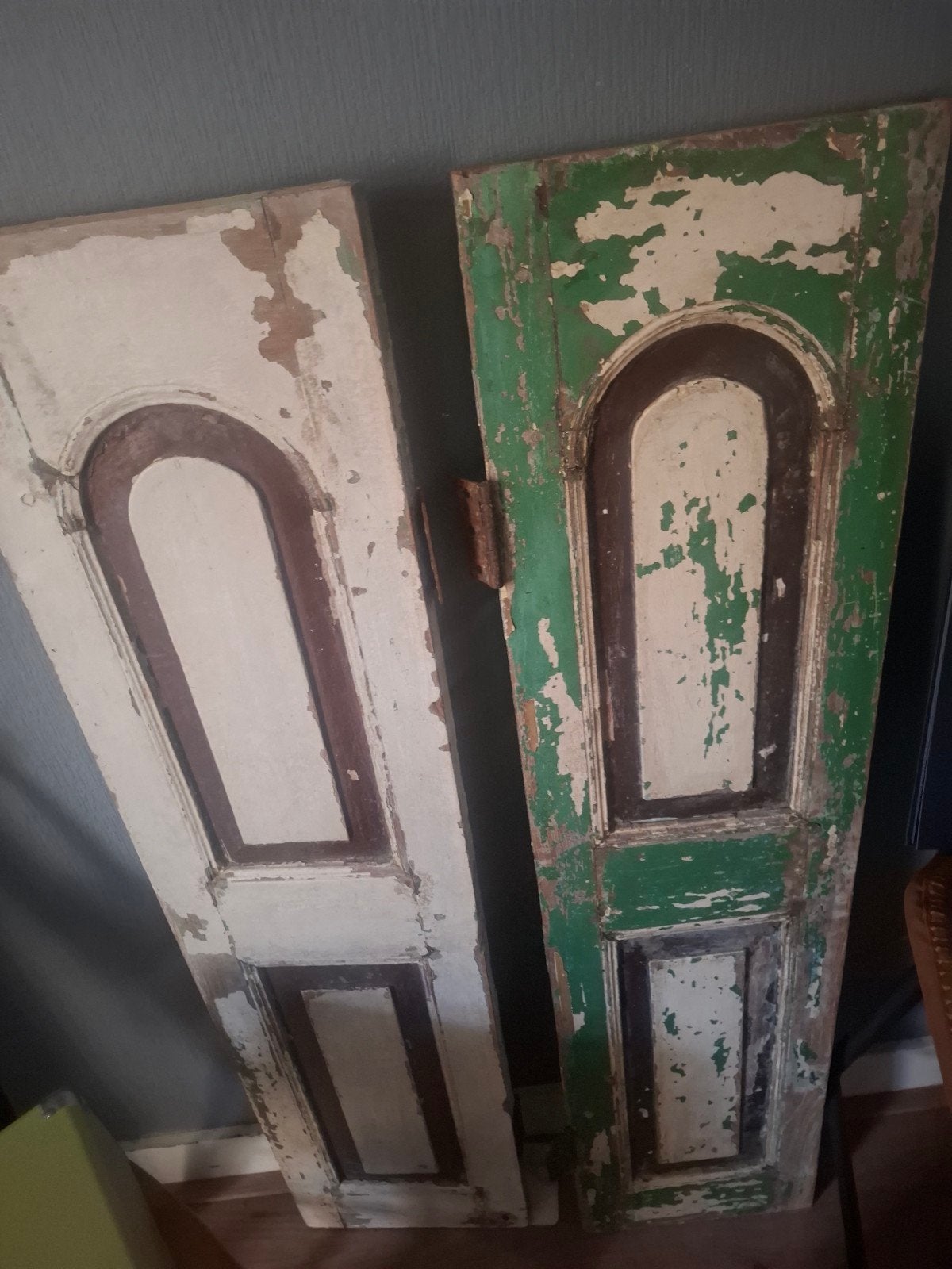 Oude houten deuren - voor en achterkant, Ophalen, Gebruikt, Minder dan 80 cm, Overige typen