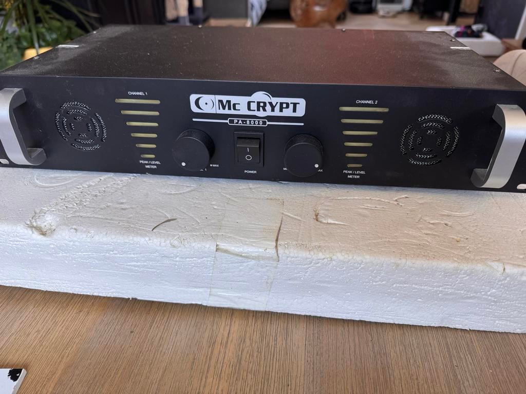 Mc Crypt PA-8000 PA-versterker, Ophalen, Gebruikt, Minder dan 500 watt, P.A.