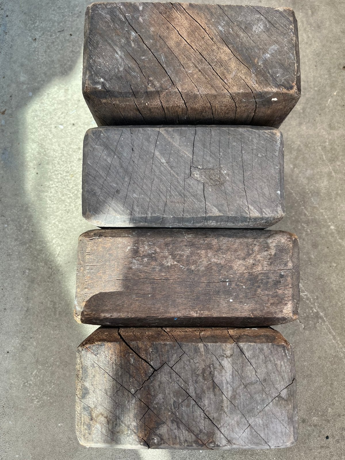 Houten blokken, Gebruikt, Minder dan 25 mm, Overige typen, Ophalen of Verzenden