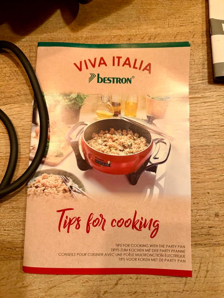 Elektrische pan: Bestron Viva Italia APP800, Ophalen, Gebruikt, Koekenpan of Braadpan