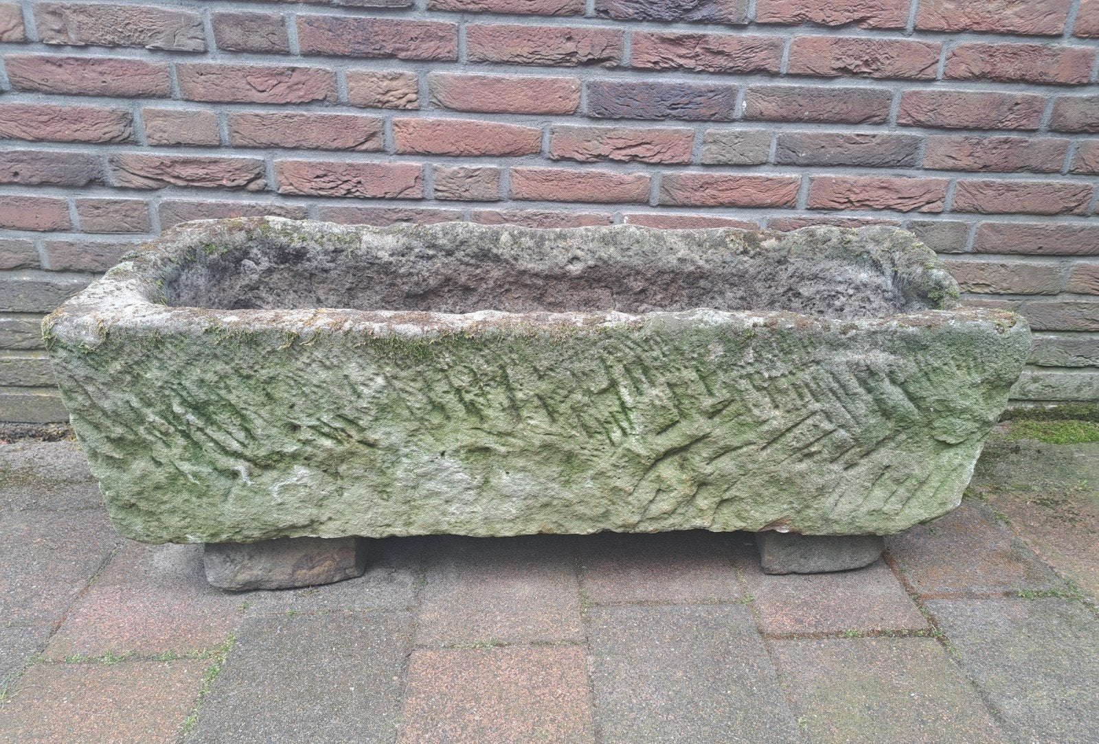 Bentheimer bloembak, Tuin en Terras, Bloembakken en Plantenbakken, Ophalen, Steen, Gebruikt, 100 cm of meer