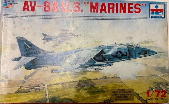 Coelianmodels, Esci, 9051, AV-8A Harrier, 1/72, € 14,99, Hobby en Vrije tijd, Overige merken, 1:72 tot 1:144, Nieuw, Ophalen of Verzenden