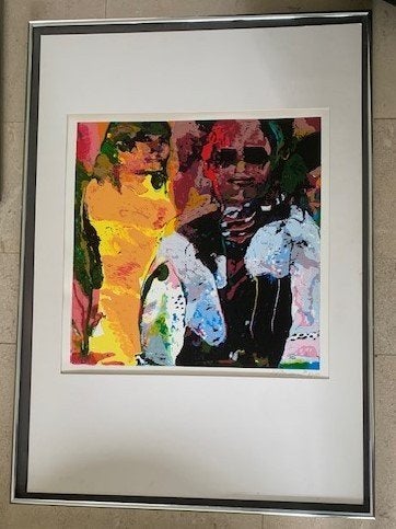 kleurenlitho - 2 figuren '76 - Kees van Bohemen 1928-1985, Antiek en Kunst, Ophalen of Verzenden