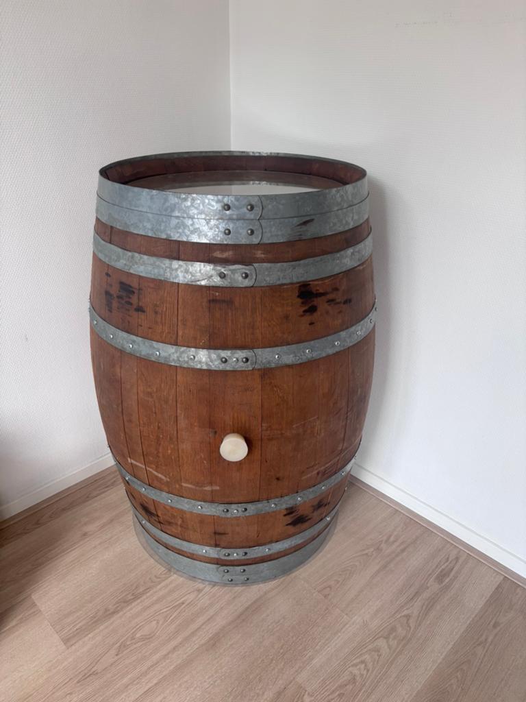 Antiek wijnvat - dranktafel - met deur - Magreñán 1820, Ophalen, Gebruikt, 25 flessen of meer, 75 cm of meer