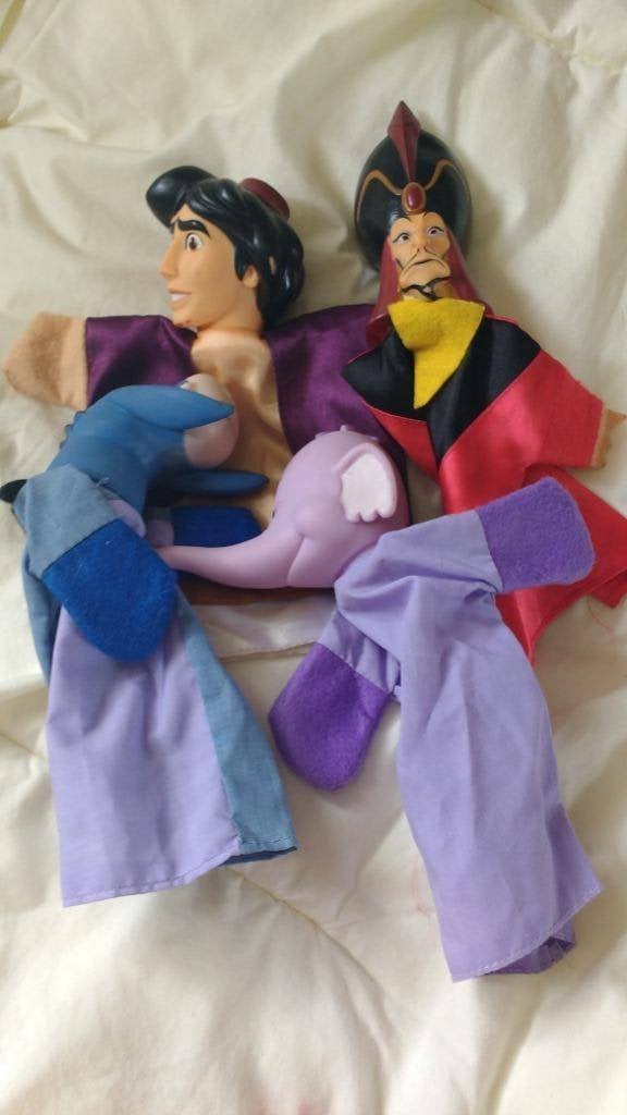 Mooie poppenkastpoppen Disney Aladdin Jafar handpoppen, Kinderen en Baby's, Ophalen of Verzenden, Zo goed als nieuw, Overige typen