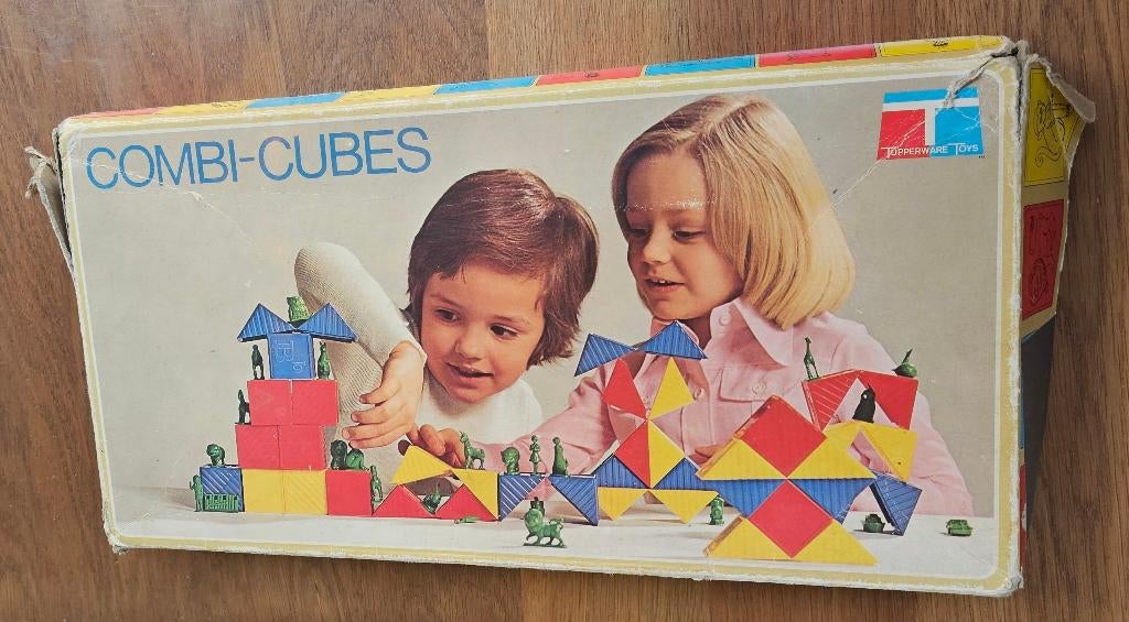 Tupperware Combi-Cubes Vintage speelgoed, Kinderen en Baby's, Speelgoed | Educatief en Creatief, Ophalen of Verzenden, Gebruikt