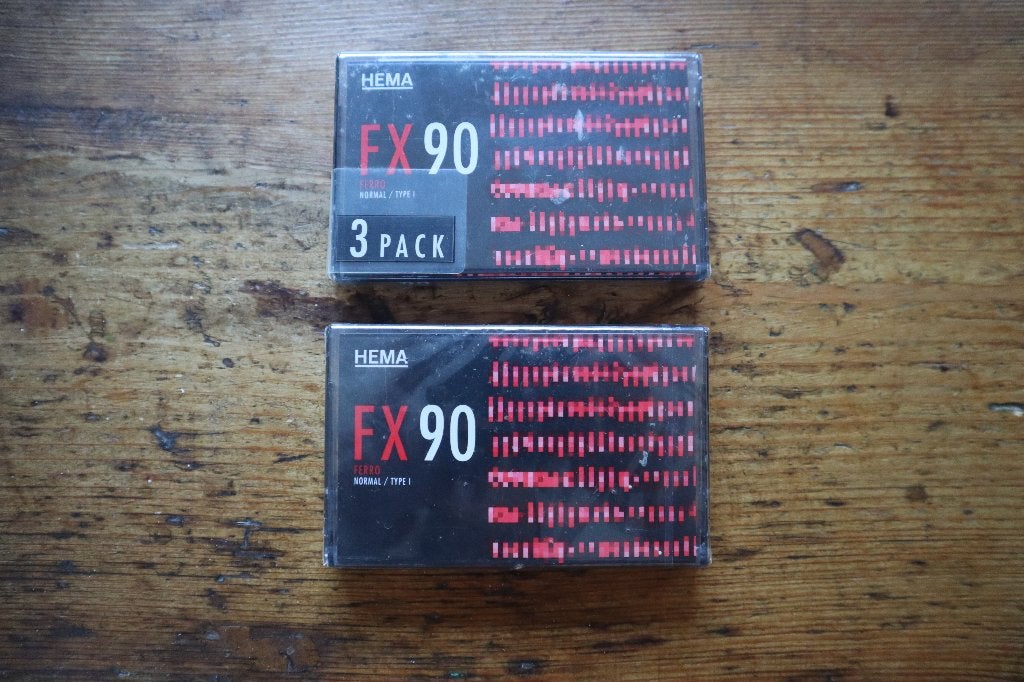 2 Hema lege cassettebandjes FX 90 nieuw inverpakking, 2 t/m 25 bandjes, Overige genres, Ophalen of Verzenden, Nieuw in verpakking