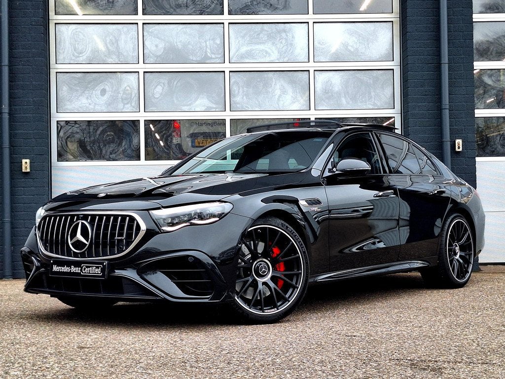 Mercedes-Benz E-klasse AMG 53 HYBRID 4MATIC+ | Panoramadak |, Auto's, Mercedes-Benz, Automaat, Gebruikt, Leder en Stof, Plug-in hybride