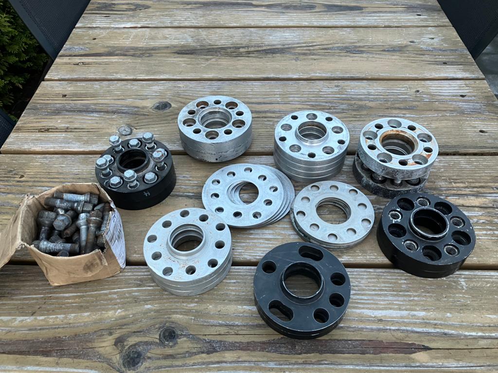 Spacers/adapters diverse maten Audi/VW. Meeste 5x100., Ophalen of Verzenden