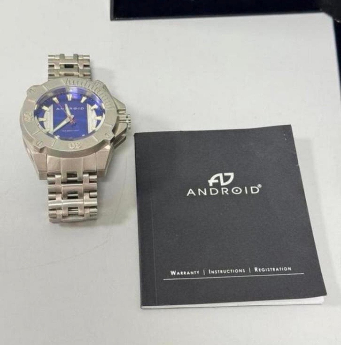 ANDROID Silverjet Men's Diver Watch AD780 All Steel Quartz, Ophalen of Verzenden, Zo goed als nieuw, H, H