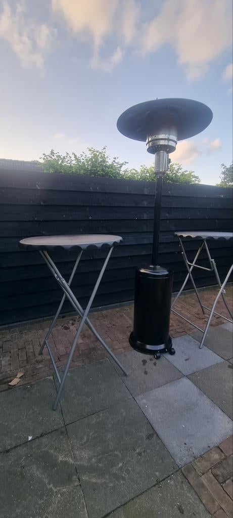 Te huur  staantafels en heaters, Tuin en Terras, Terrasverwarmers, Ophalen, Gebruikt, Gas, Vloer