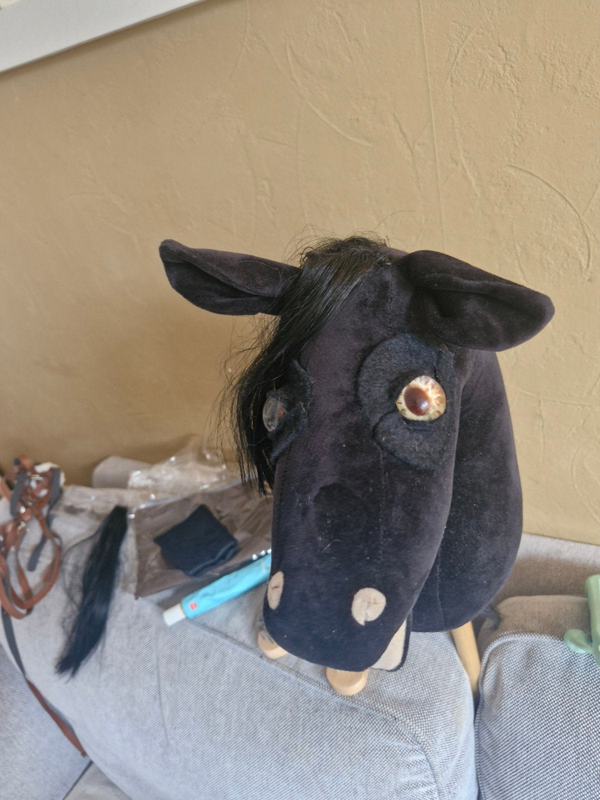 hobby horse/stokpaard, Hobby en Vrije tijd, Ophalen of Verzenden, Gebruikt