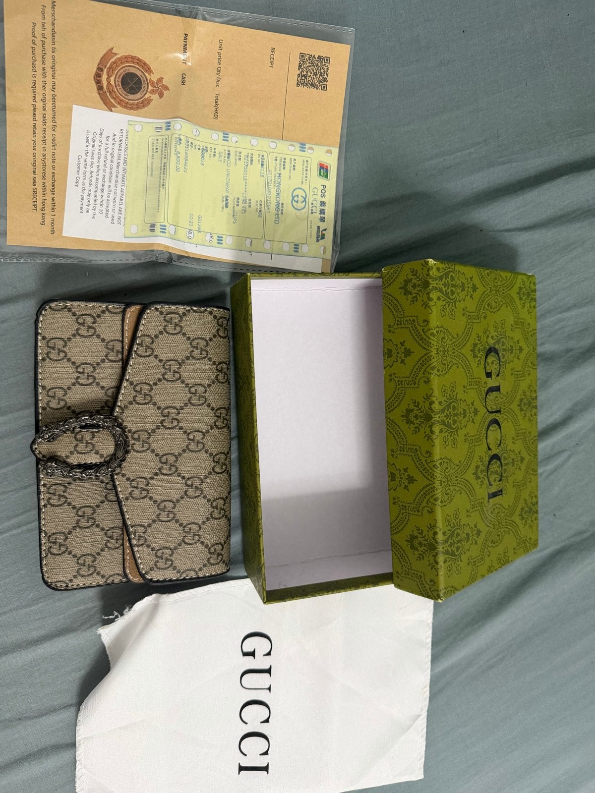 Gucci Dionysus schoudertasje in GG Supreme canvas, Ophalen of Verzenden, Gebruikt, Bruin, Schoudertasje