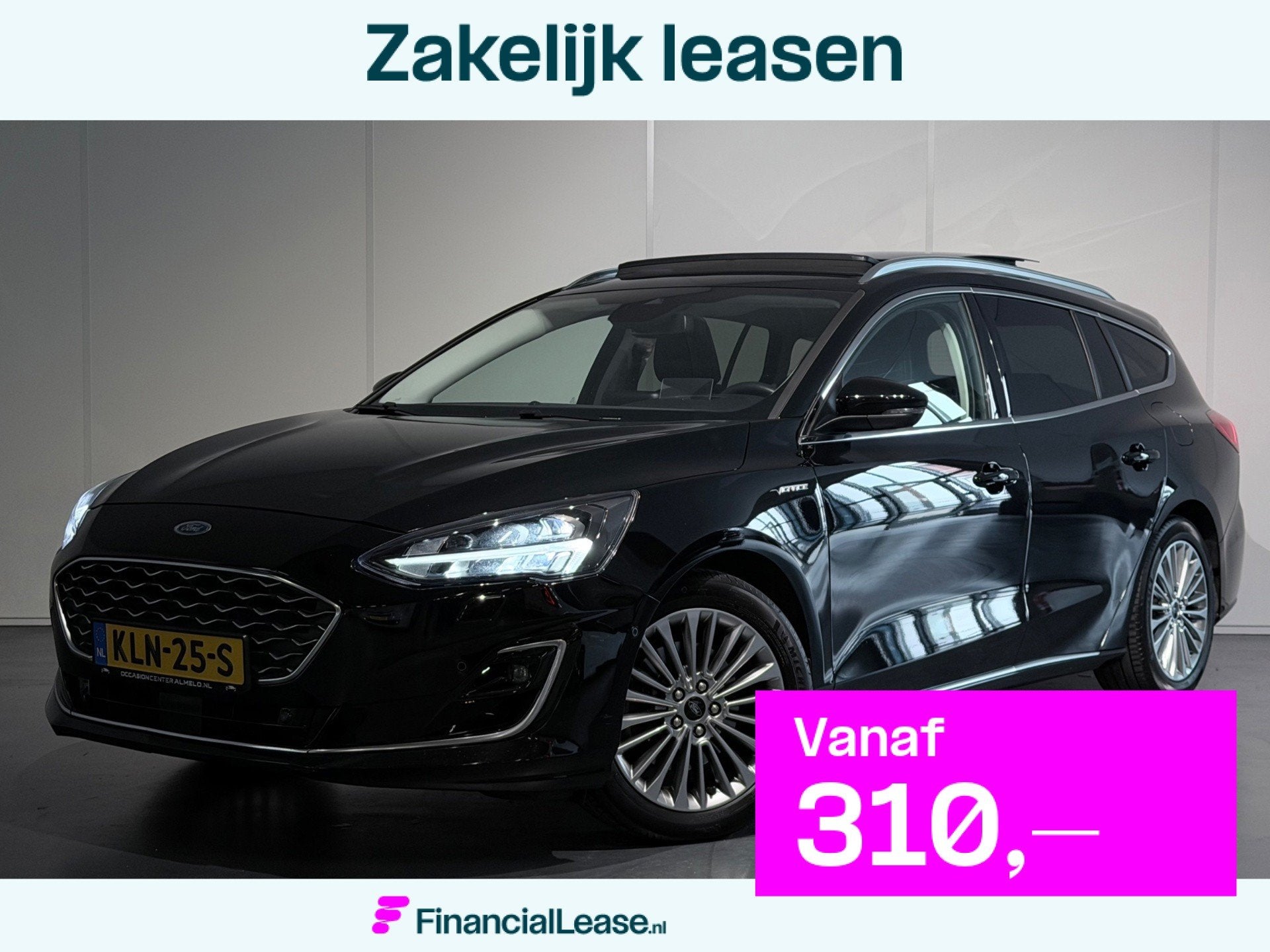 Ford Focus 1.5 Vignale AUT 182 /ACC/PANO/Sfeer/HeadUp/KeyLes, Dealer onderhouden, Gebruikt, Euro 6, 1435 kg