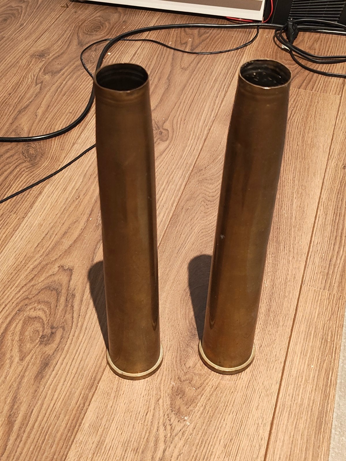 2 Nederlandse Bofors 40mm L/70 hulzen, Verzamelen, Militaria | Algemeen, Ophalen, Landmacht, Nederland, Hulzen of Bodemvondsten
