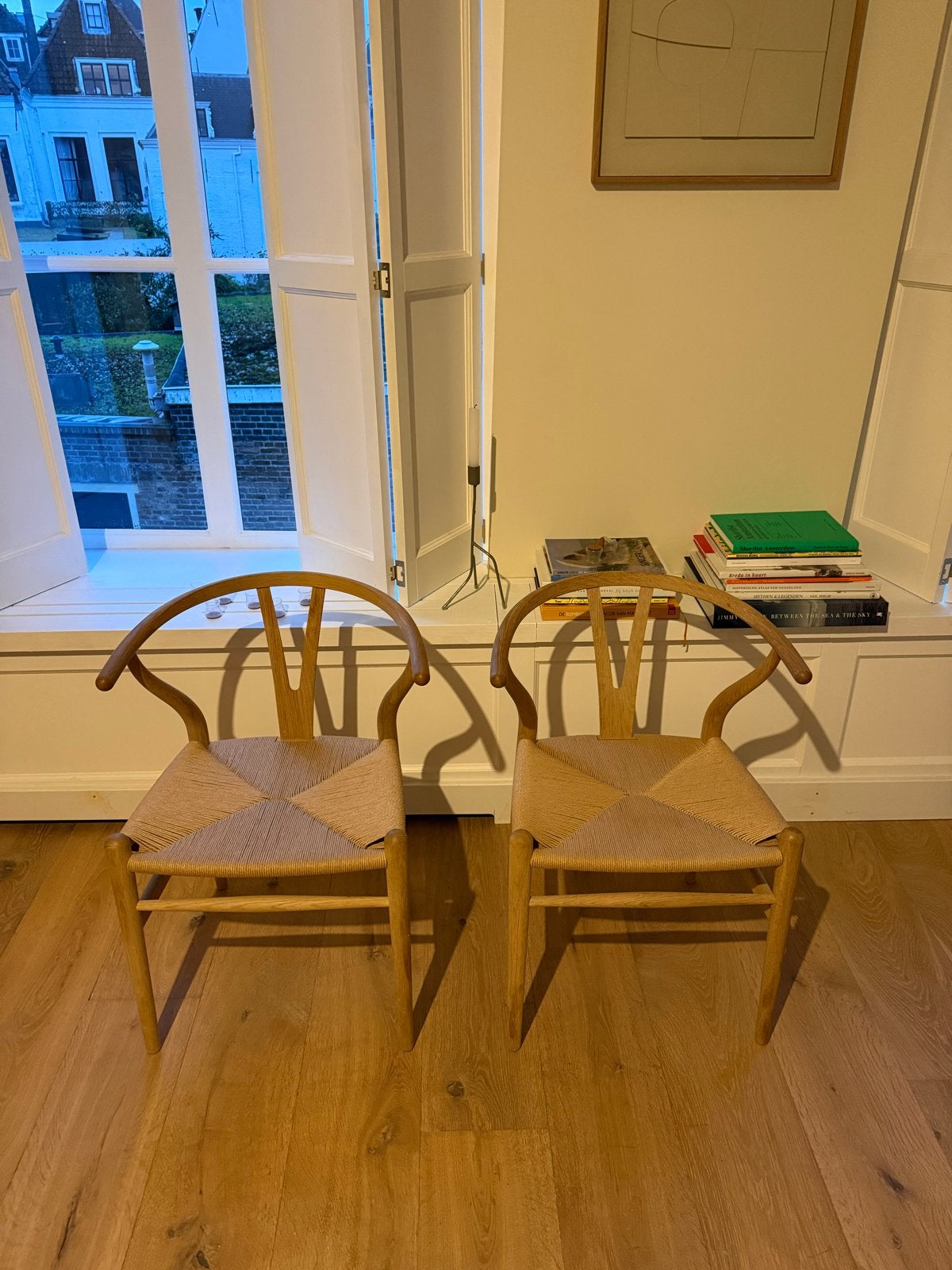 2 Carl Hansen & Søn Wishbone HJ Wegner stoelen - eiken soap, Huis en Inrichting, Ophalen, Twee, Overige kleuren, Zo goed als nieuw