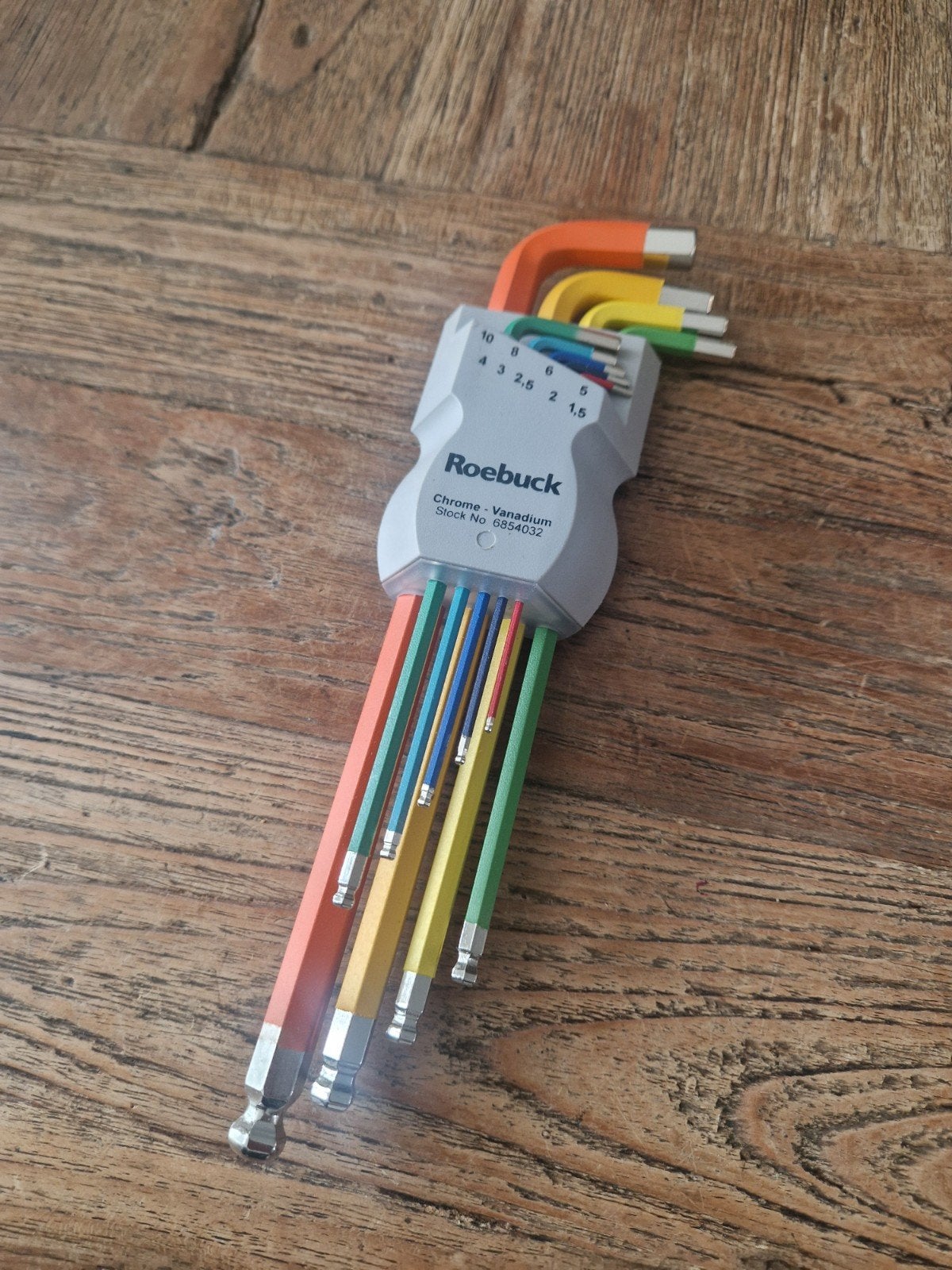 Roebuck 6854032 multicolour inbus set lang, Ophalen of Verzenden, Nieuw, Inbusset, Overige merken