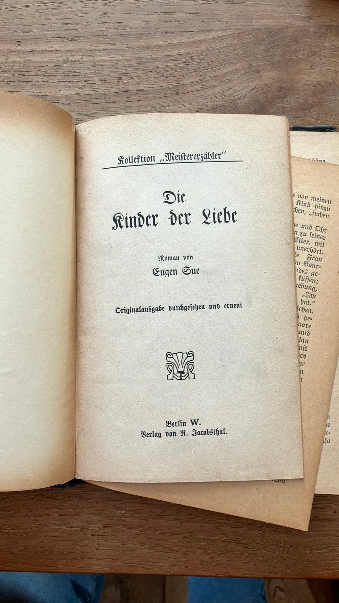 Eugen Sue - Die Kinder der Liebe, Ophalen of Verzenden