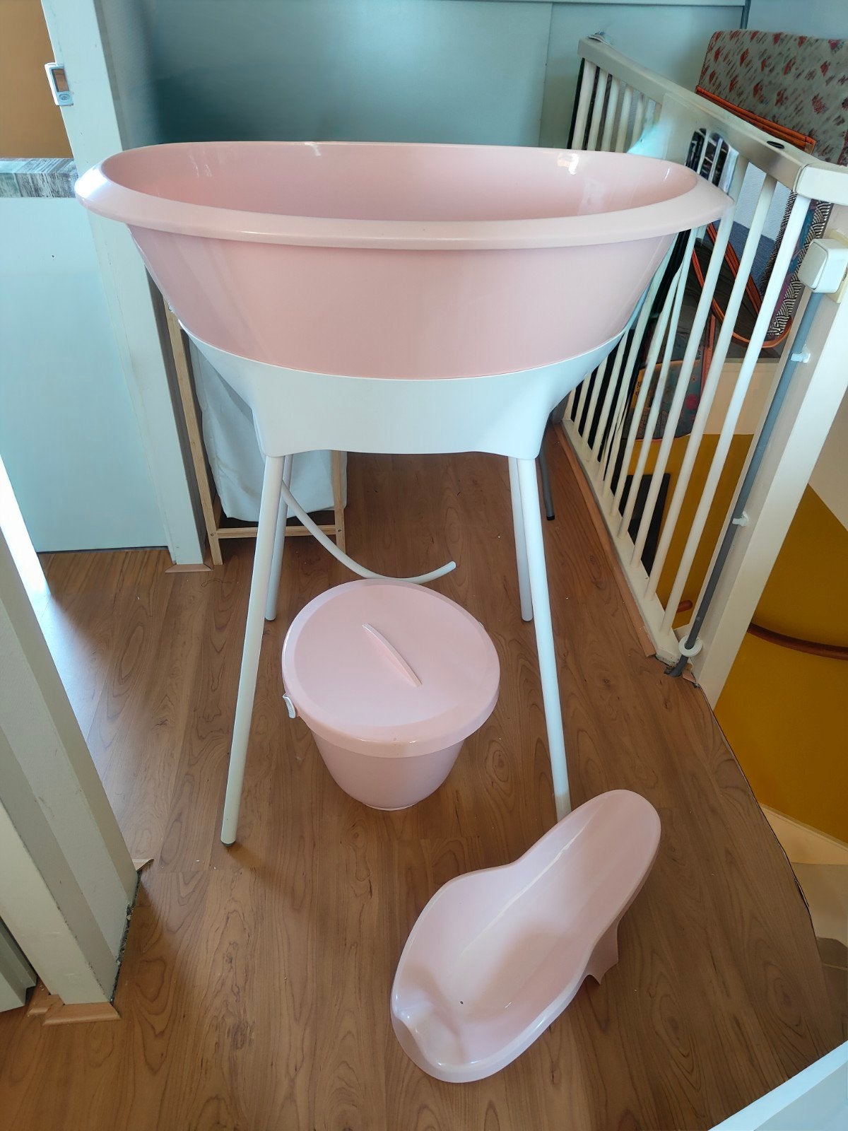 *in prijs verlaagd! *Luma Babycare badset: badje, standaard,, Kinderen en Baby's, Zo goed als nieuw, Badje, Standaard, Ophalen