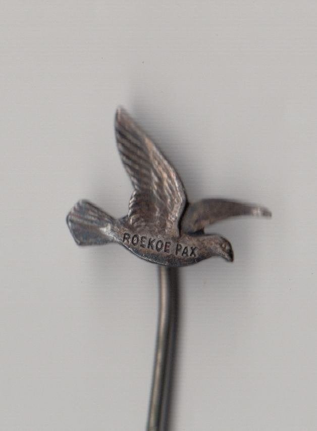 Roekoe Pax Duif Duiven Vrede zilver speldje, Verzamelen, Speldjes, Pins en Buttons, Gebruikt, Niet vindbaar, Niet vindbaar, Speldje of Pin