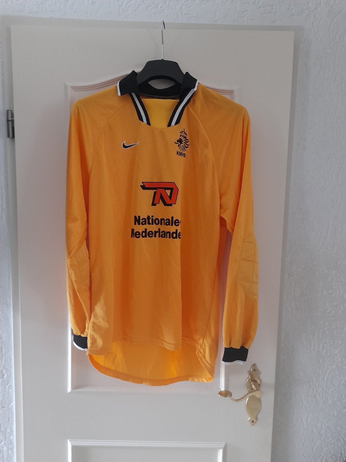 KNVB KEEPERS SHIRT, Maat 48/50 (M), Geel, Nike, Ophalen of Verzenden