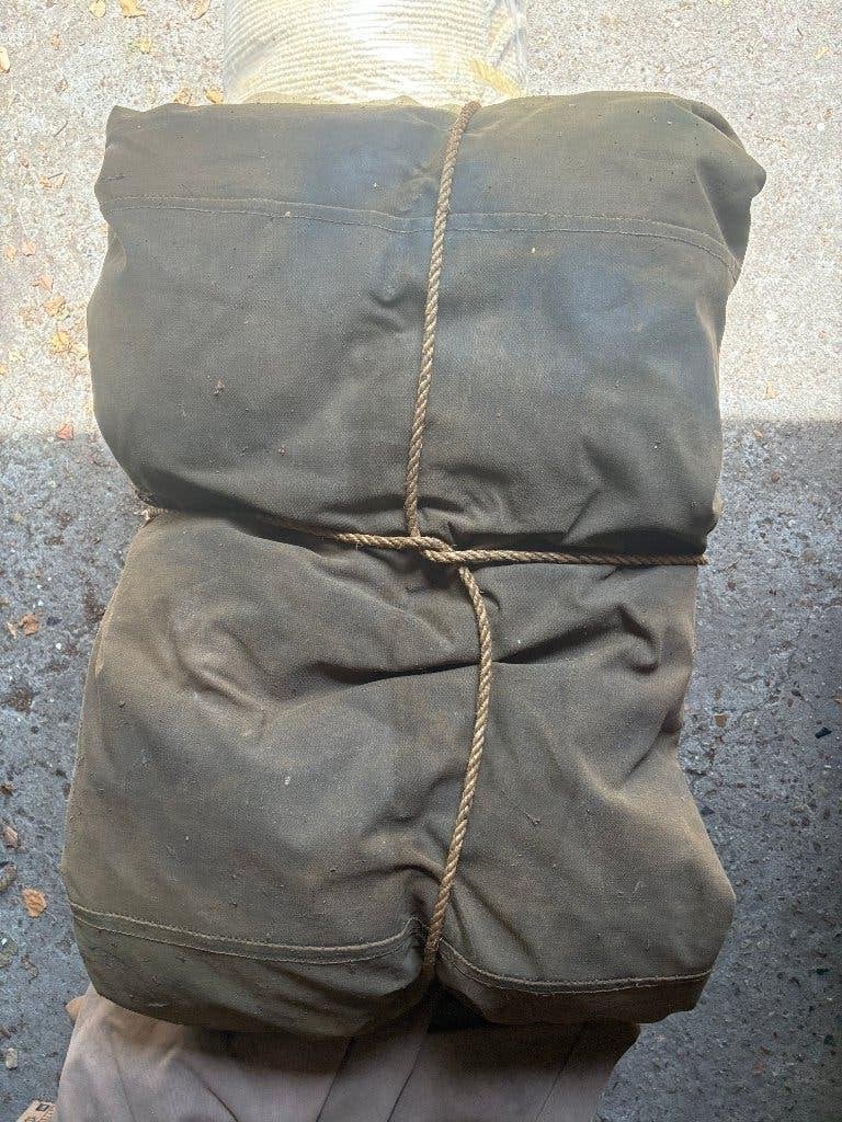 Vintage Engelse legertent, puptentje en los doek - WO2, Ophalen, Landmacht, Engeland, Overige typen