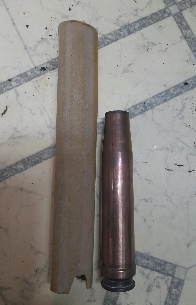 20 mm huls Duits, Verzamelen, Militaria | Tweede Wereldoorlog, Ophalen of Verzenden, Duitsland, Hulzen of Bodemvondsten