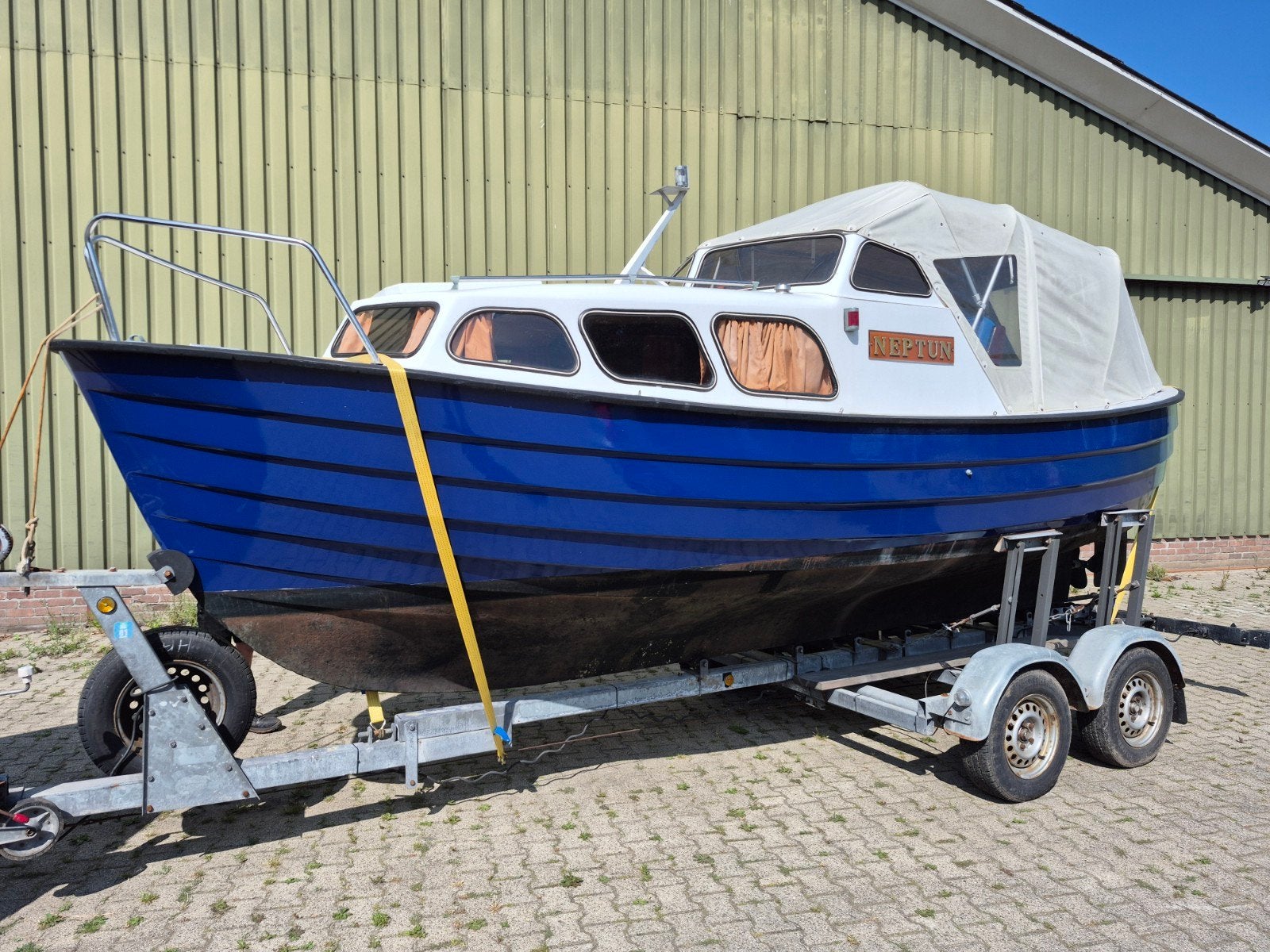Spitsgatter met trailer, Watersport en Boten, Ophalen, Overige merken, Gebruikt, Binnenboordmotor