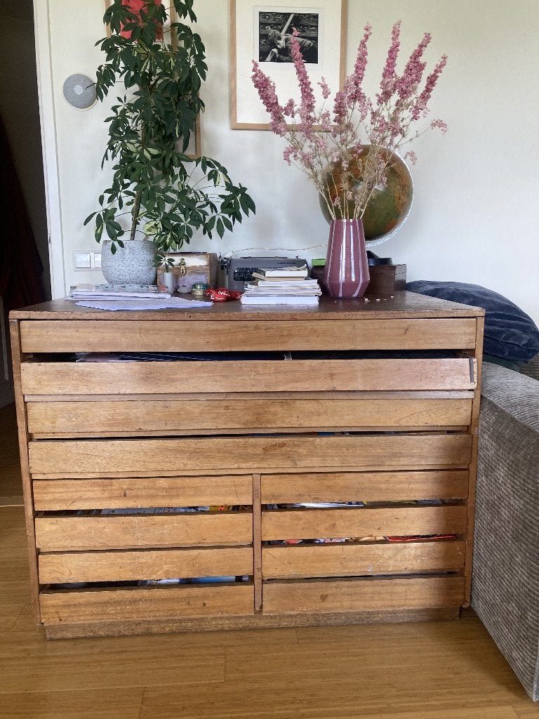 Architectenkast, Ophalen, Gebruikt, 5 laden of meer, 75 cm of meer