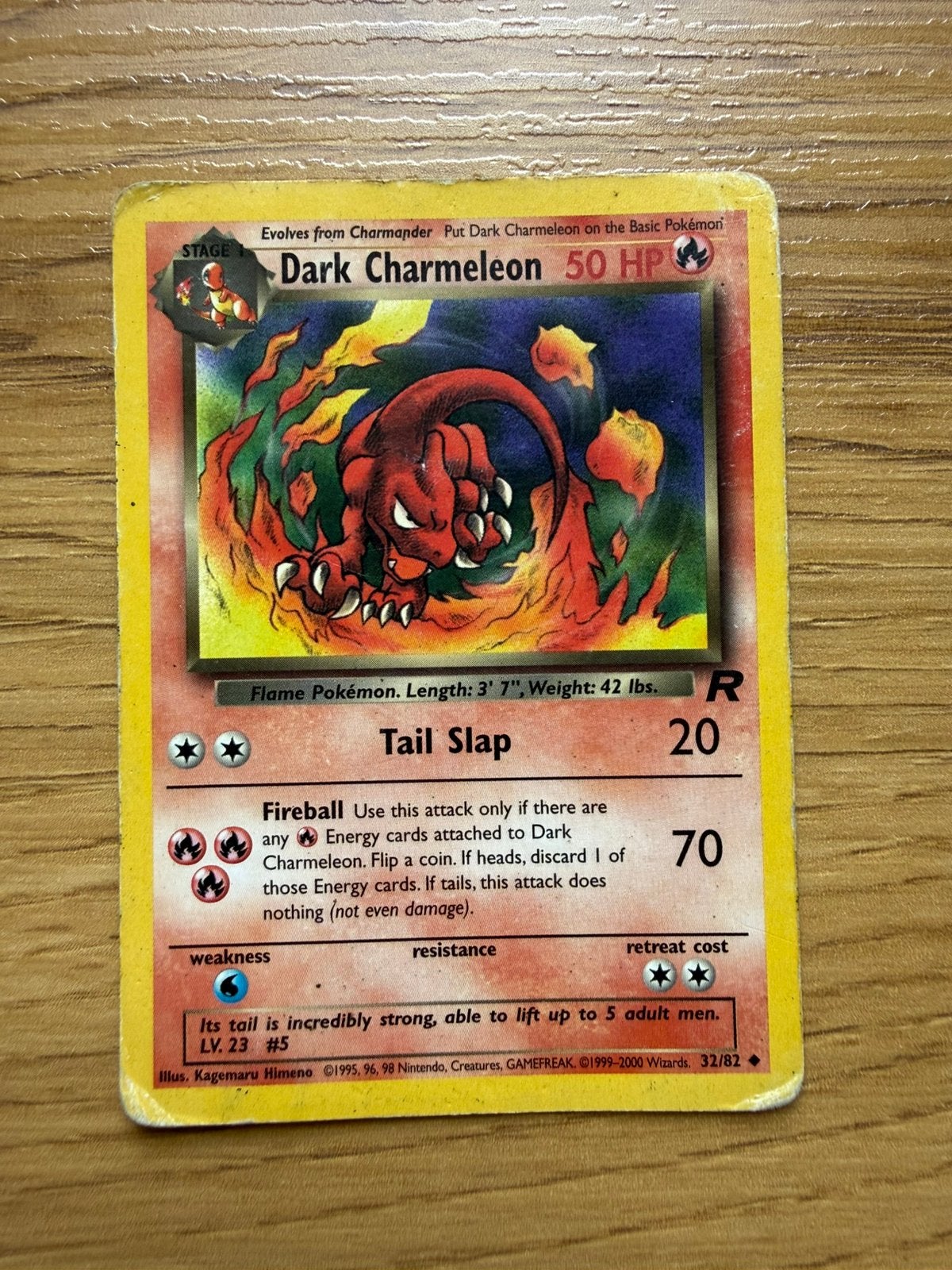 Dark Charmeleon - Pokemon kaart, Hobby en Vrije tijd, Verzamelkaartspellen | Pokémon, Ophalen of Verzenden, Zo goed als nieuw
